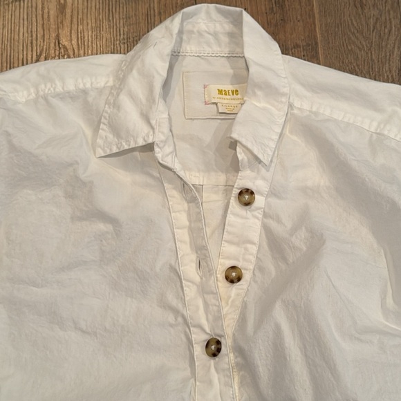 Maeve Woman’s White Button Down Size Extra Large - Picture 3 of 7